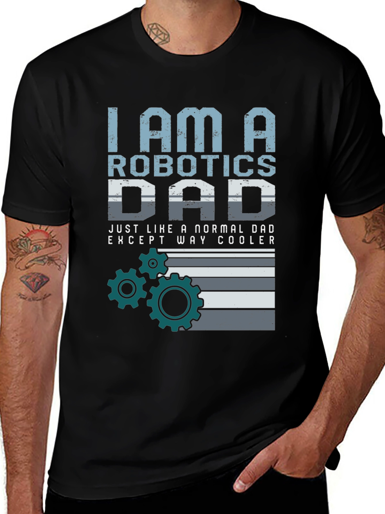 Robotics Dad T-Shirt - Cool Dad Graphic Tee