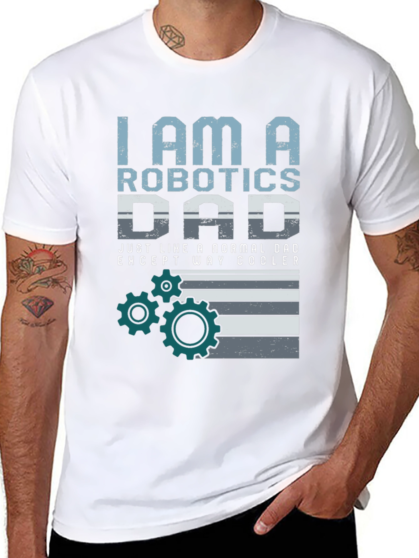 Robotics Dad T-Shirt - Cool Dad Graphic Tee