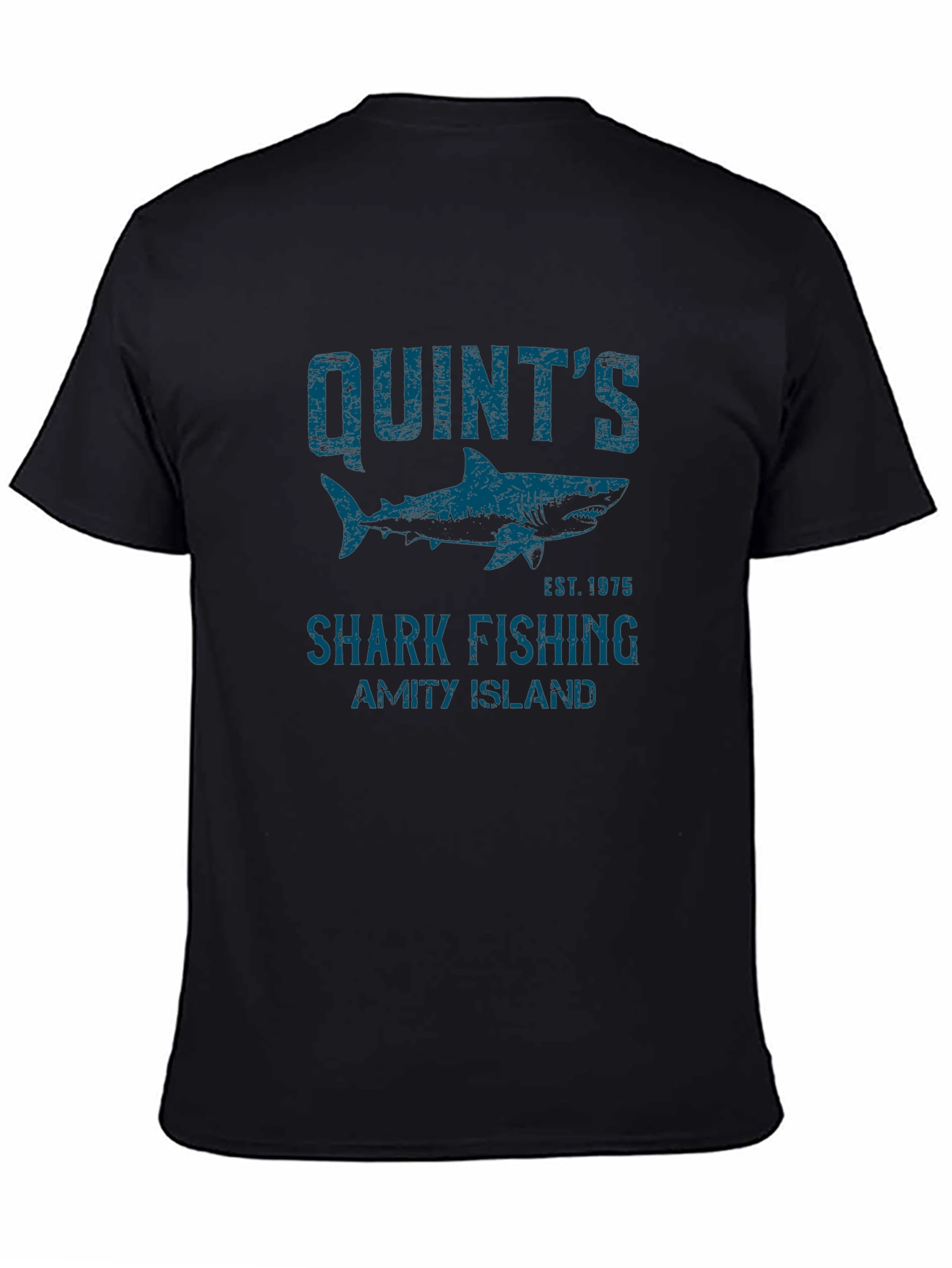 Quints Shark Fishing T-Shirt - Amity Island Est. 1975