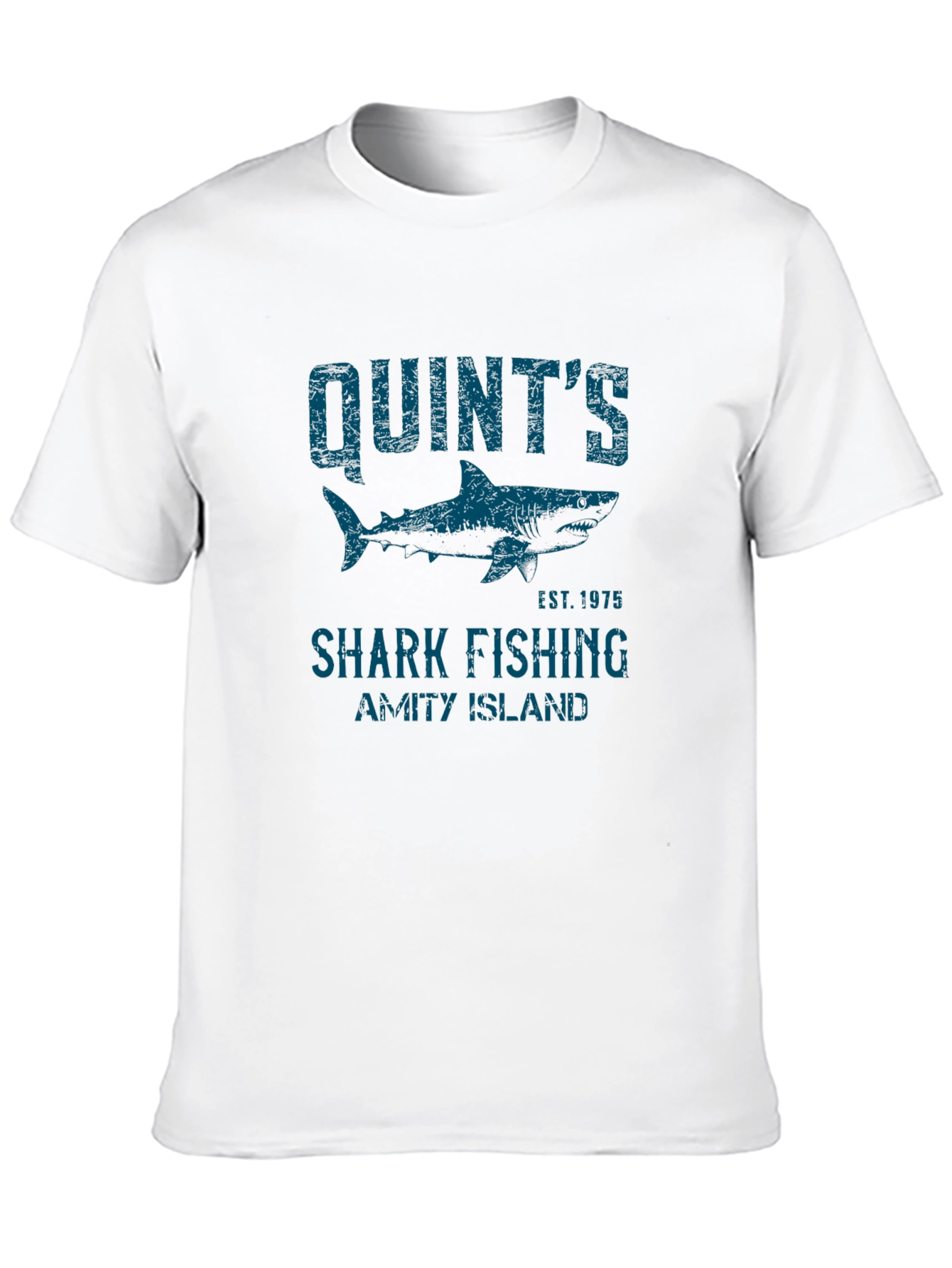 Quints Shark Fishing T-Shirt - Amity Island Est. 1975