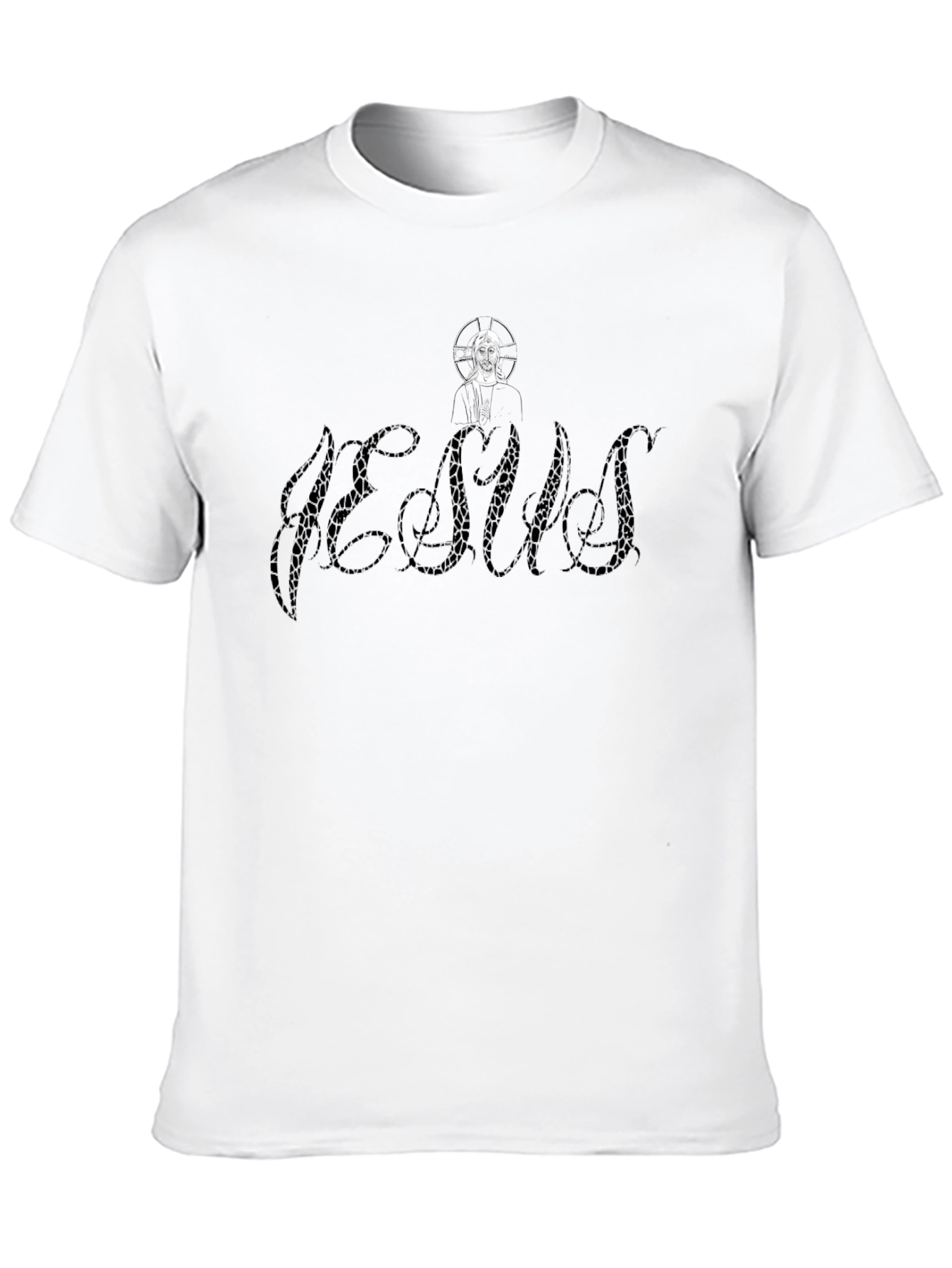 Jesus Graphic Black T-Shirt Religious Apparel