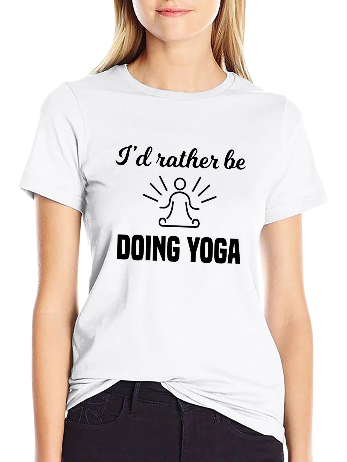 Yoga Lover Tee - Id Rather Be Doing Yoga