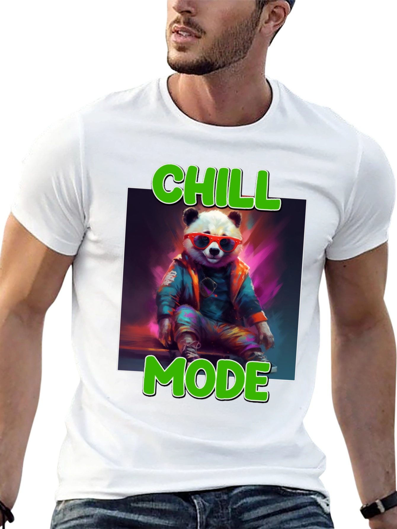 Chill Mode Panda Graphic Tee