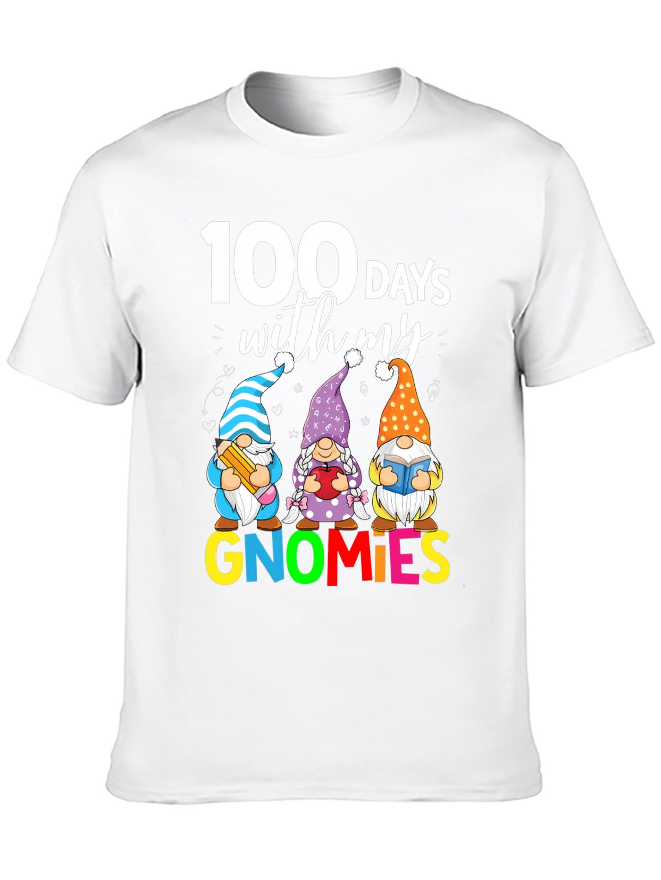 100 Days of School Gnome T-Shirt