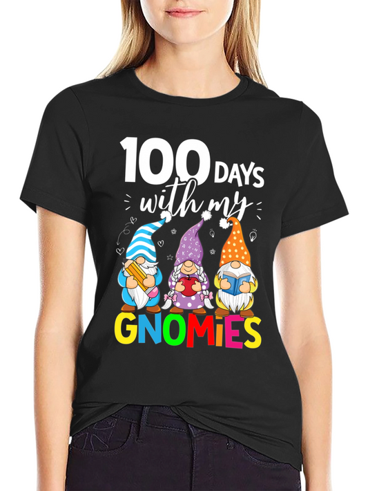 100 Days of School Gnome T-Shirt