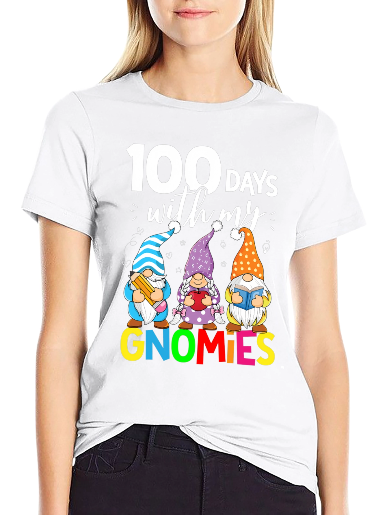 100 Days of School Gnome T-Shirt