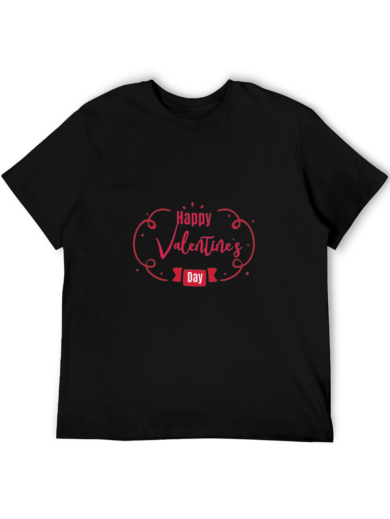 Valentines Day Graphic Tee - Black