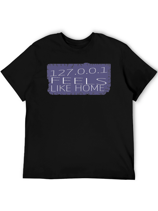 127.0.0.1 Feels Like Home Black T-Shirt