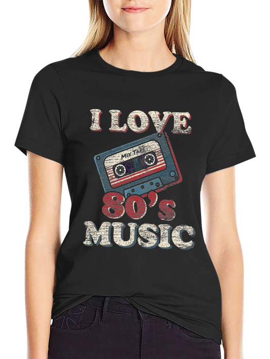 I Love 80s Music Retro T-Shirt