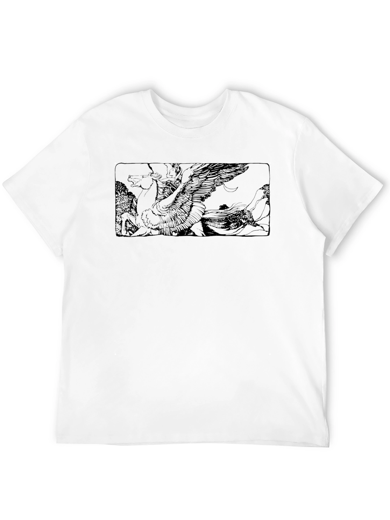 Pegasus Graphic Black T-Shirt