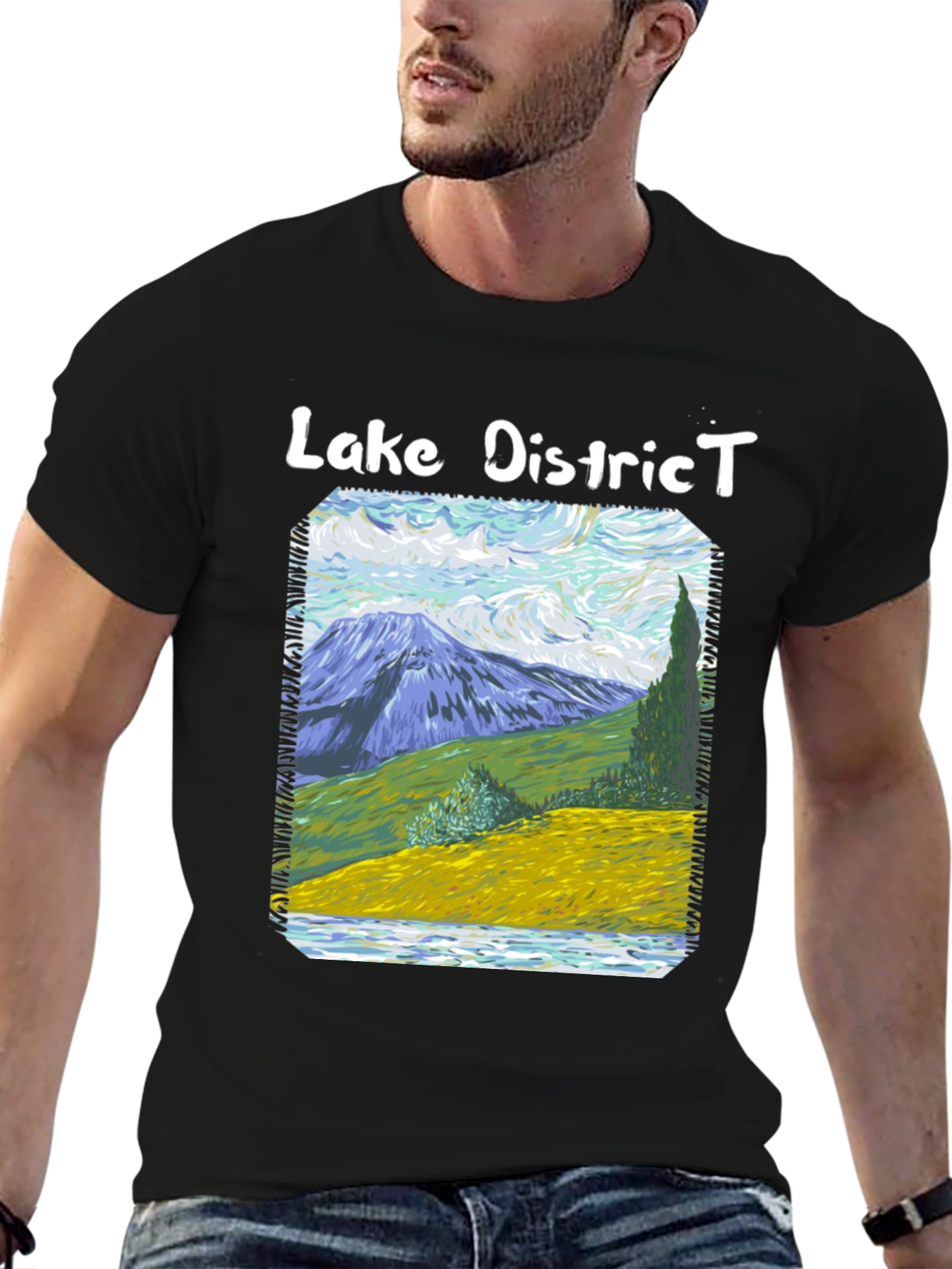 Lake District Van Gogh Style T-Shirt