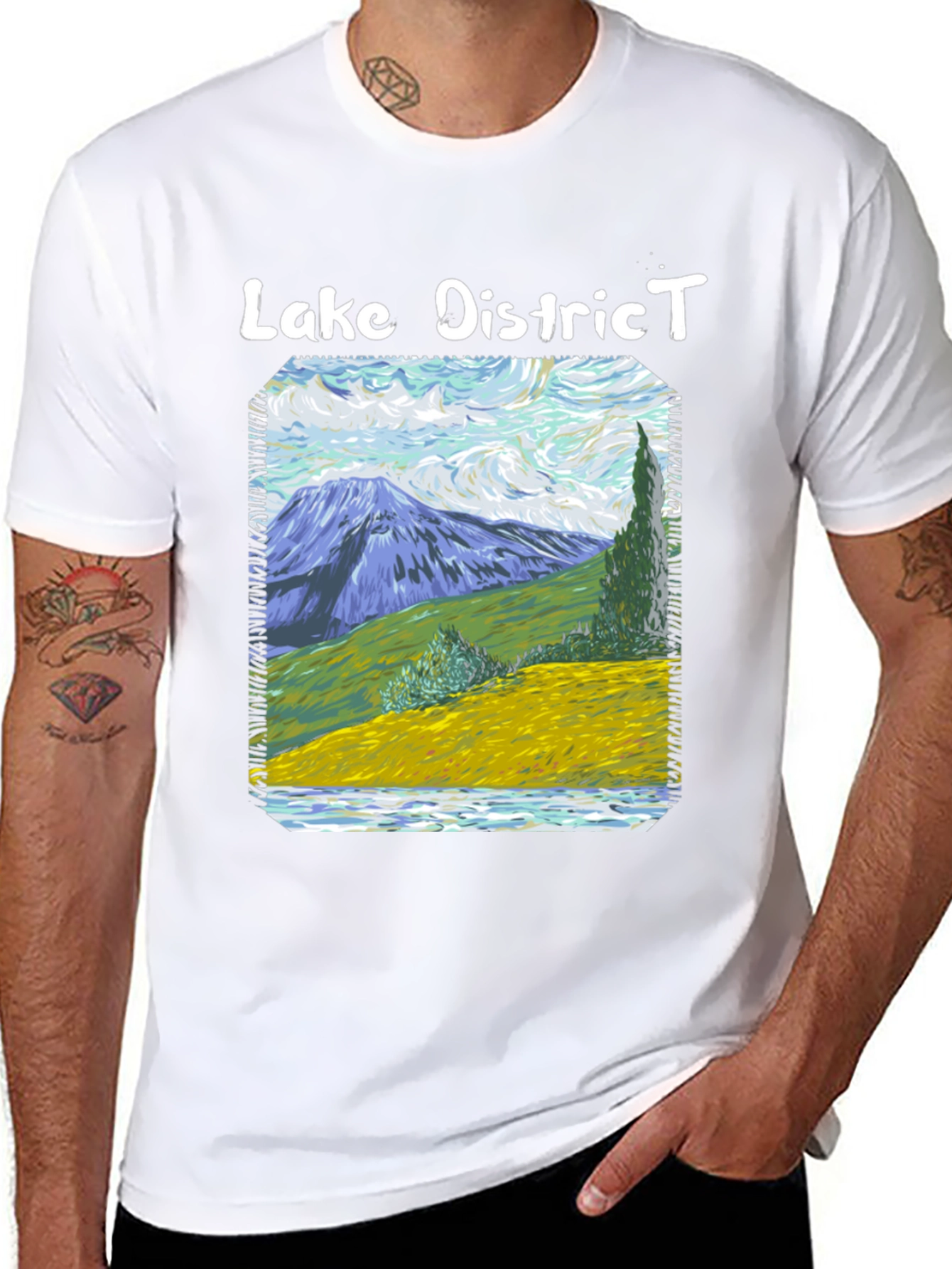 Lake District Van Gogh Style T-Shirt