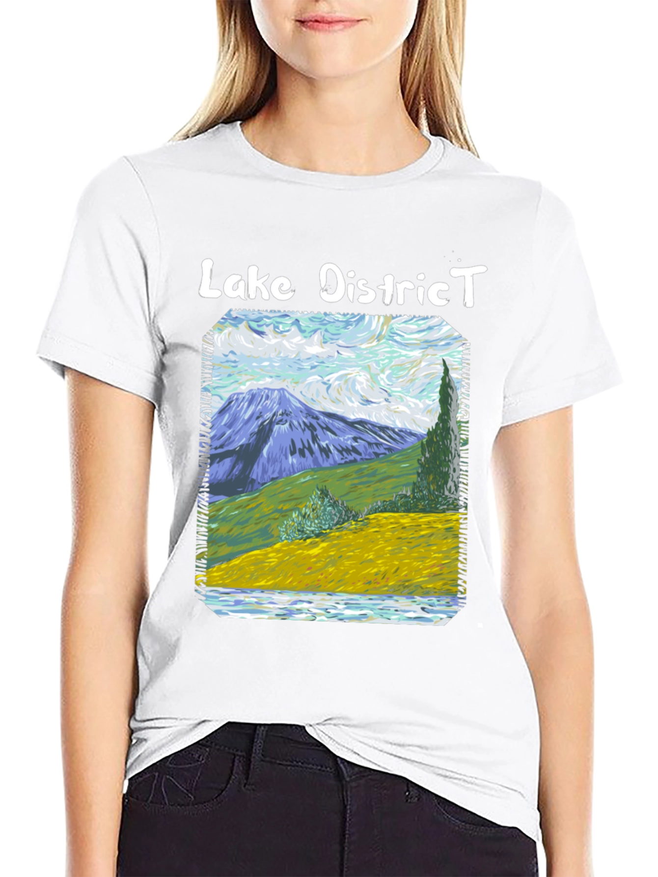 Lake District Van Gogh Style T-Shirt