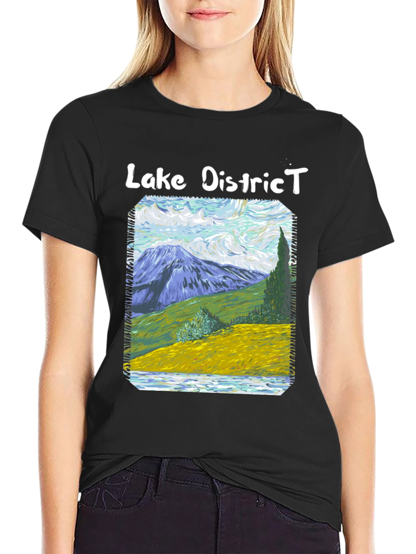 Lake District Van Gogh Style T-Shirt
