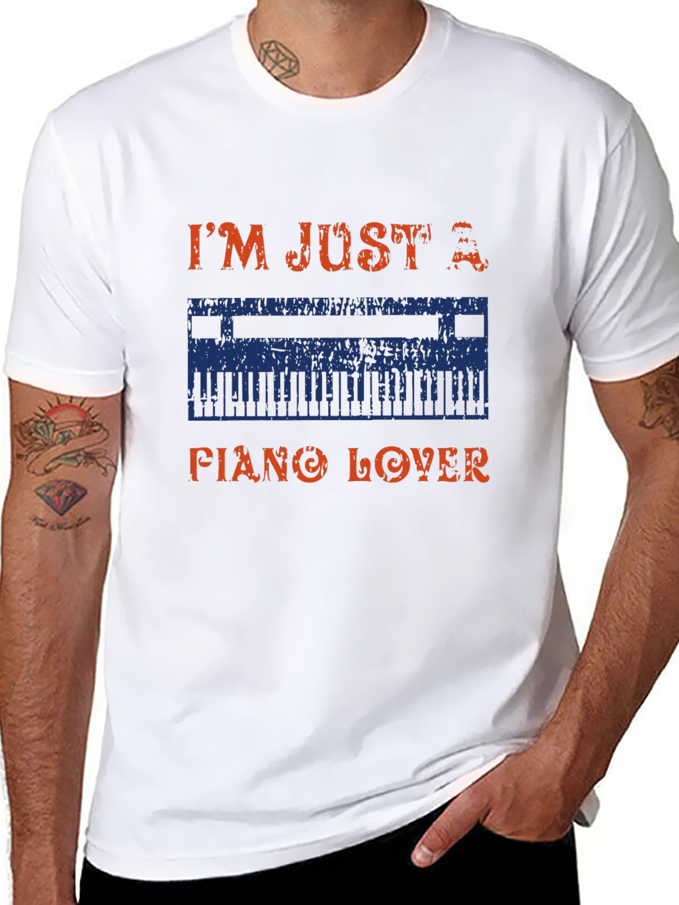 Piano Lover Graphic T-Shirt - Musician Gift