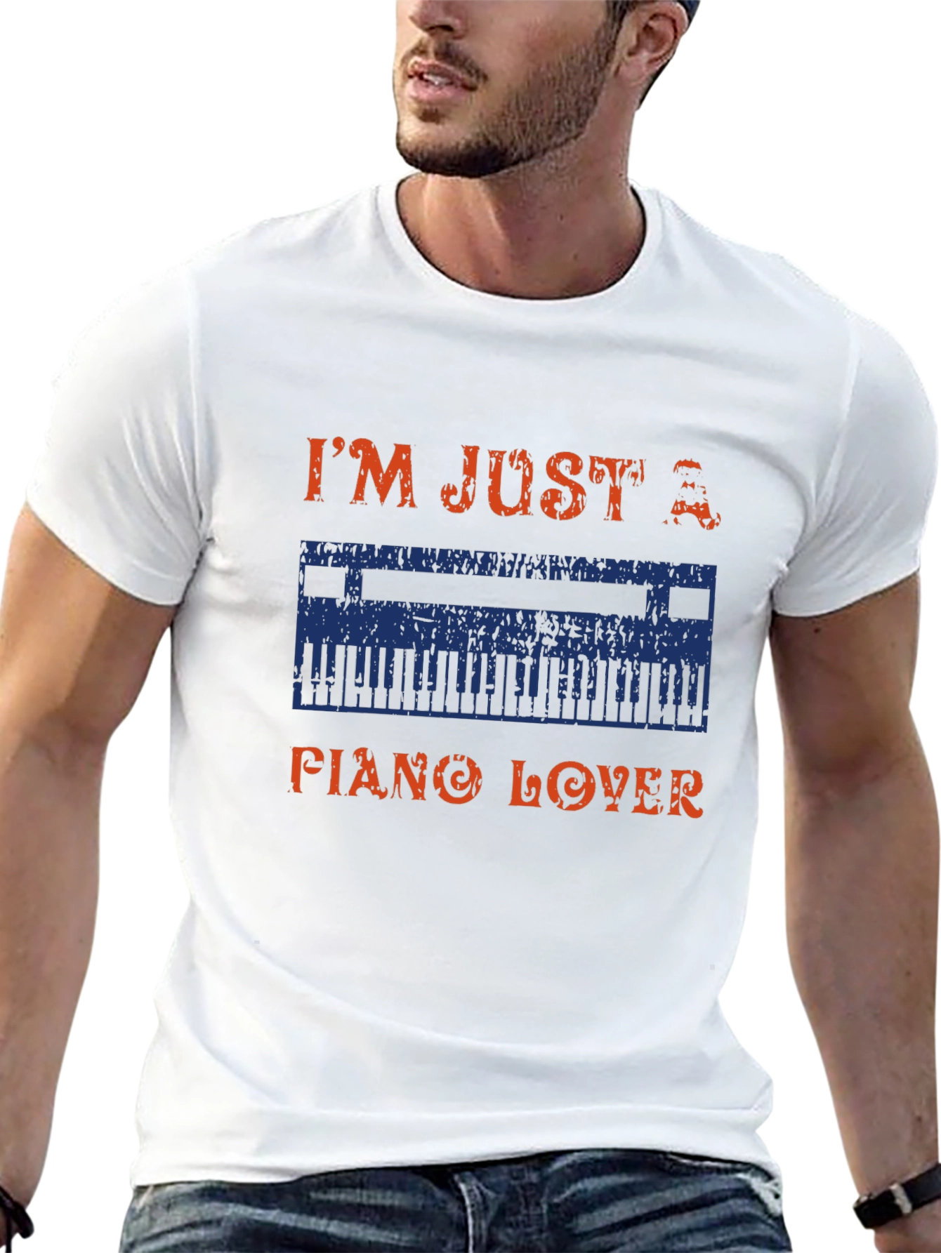 Piano Lover Graphic T-Shirt - Musician Gift