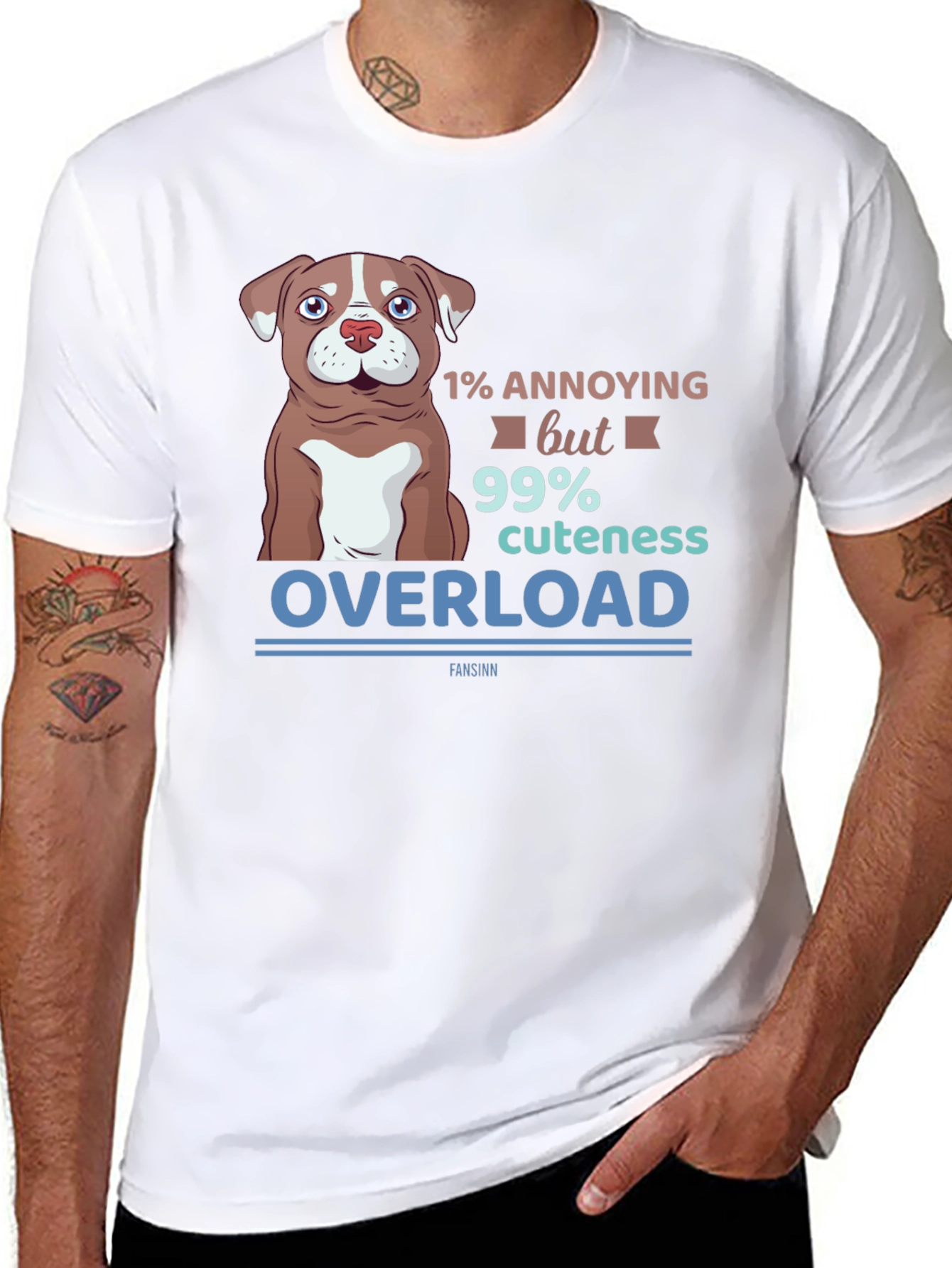 Annoying Cuteness Overload Dog Graphic T-Shirt