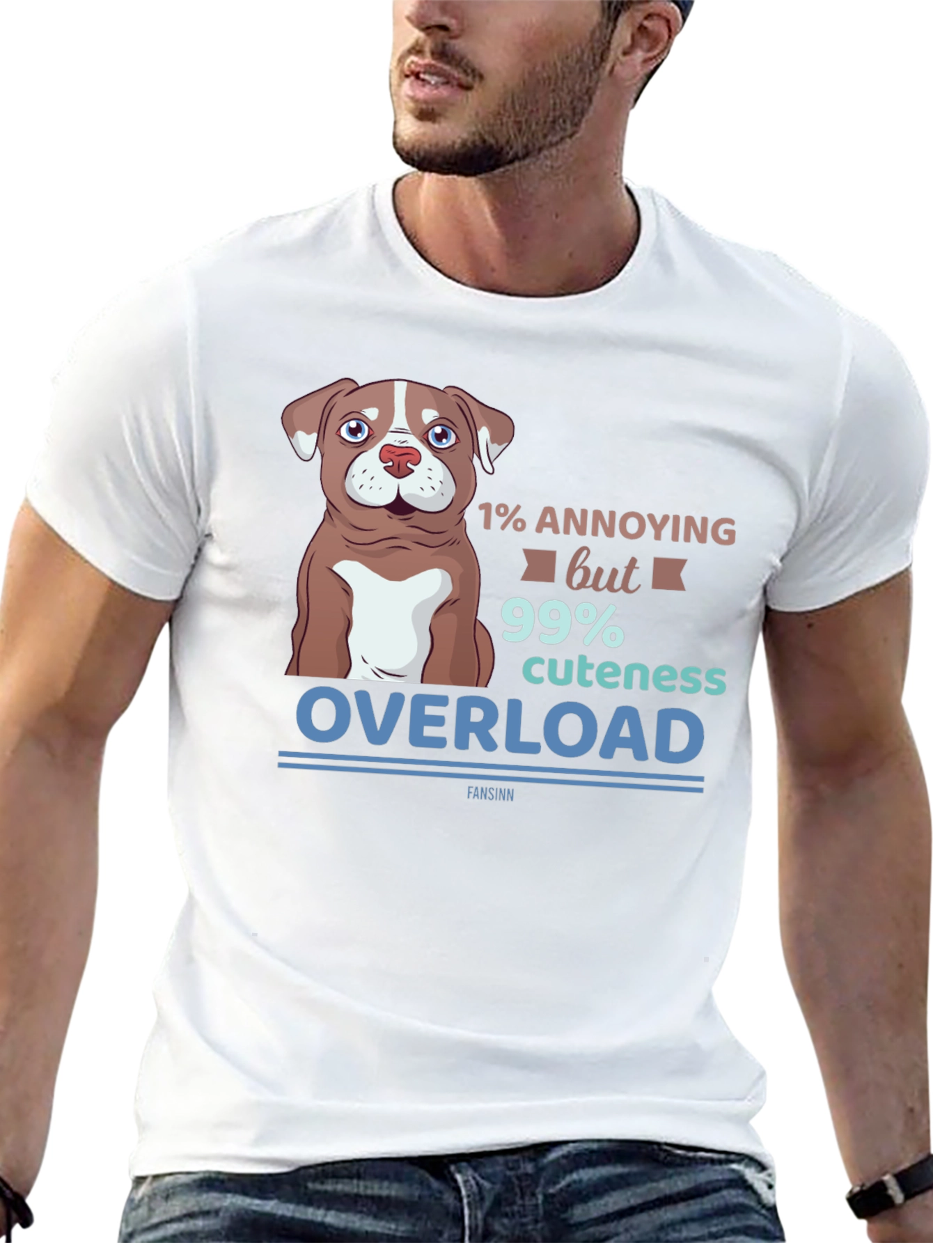 Annoying Cuteness Overload Dog Graphic T-Shirt