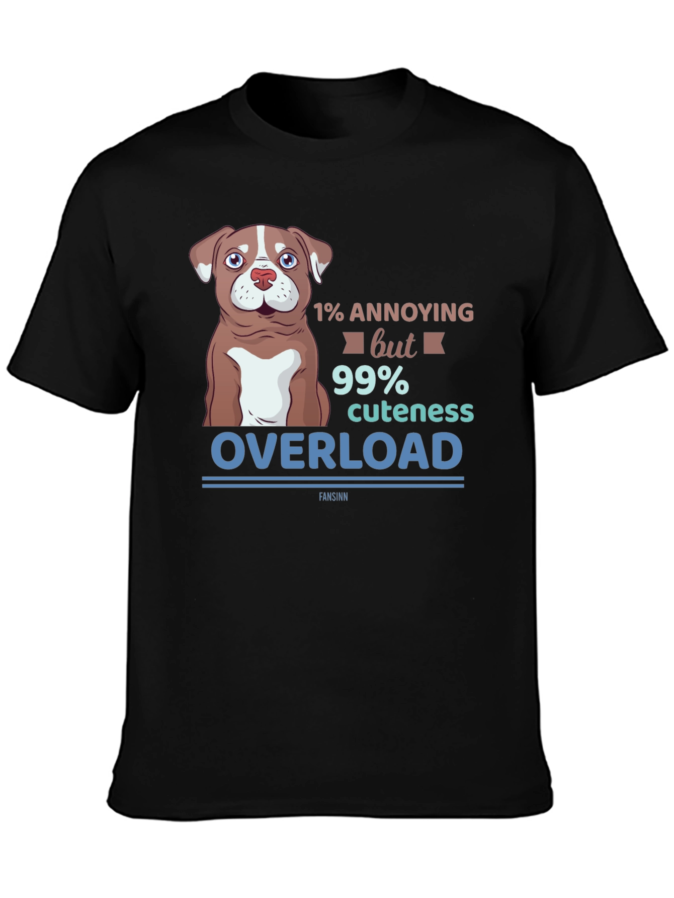 Annoying Cuteness Overload Dog Graphic T-Shirt