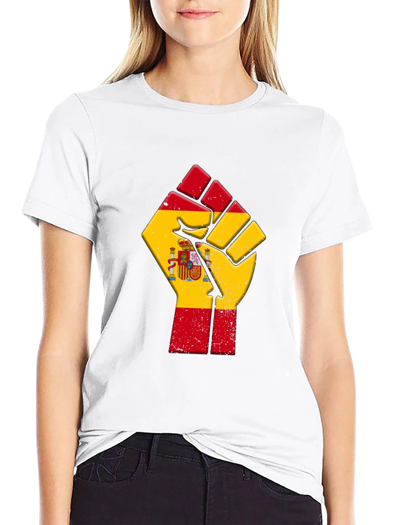 Spain Flag Fist T-Shirt