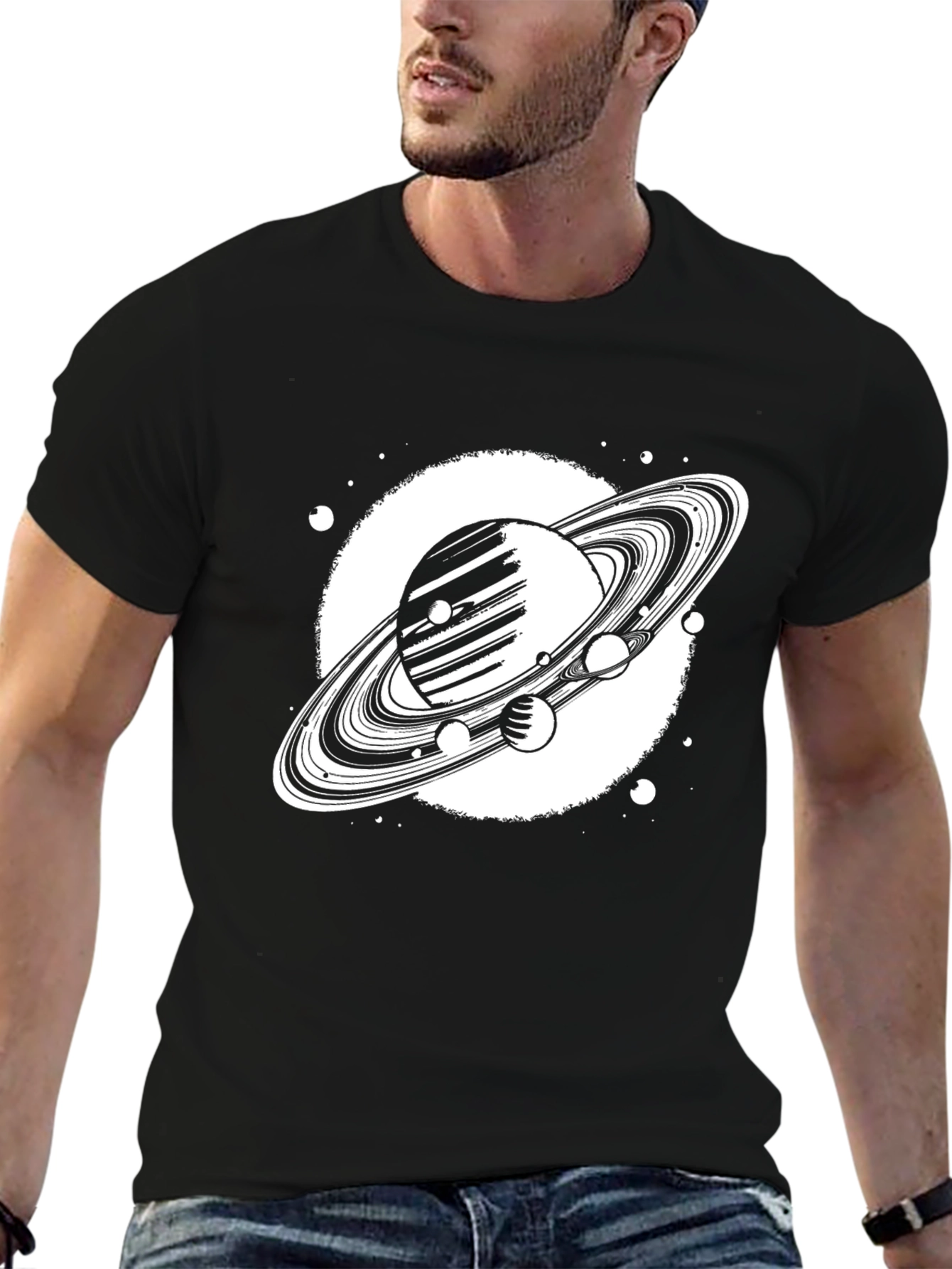 Planetary Ring T-Shirt - Cosmic Graphic Tee