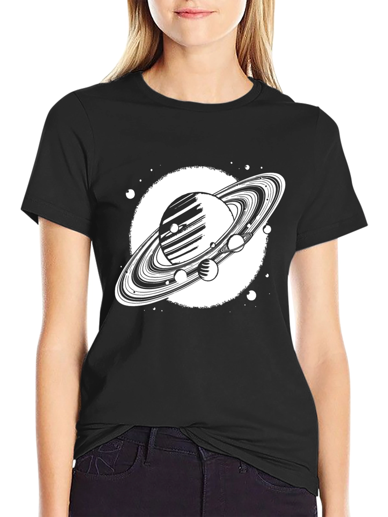 Planetary Ring T-Shirt - Cosmic Graphic Tee