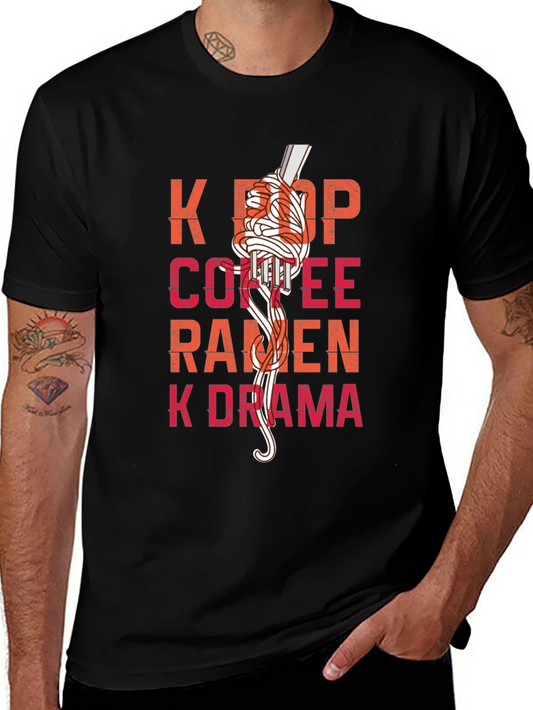 K-Pop Ramen Graphic T-Shirt - Korean Culture Tee