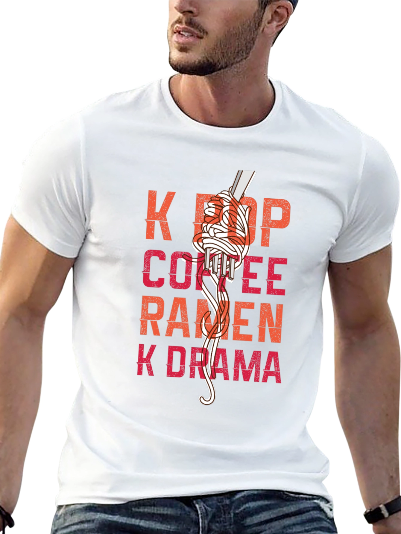 K-Pop Ramen Graphic T-Shirt - Korean Culture Tee