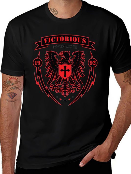 Victorious MCMXCII Graphic T-Shirt - Eagle Design