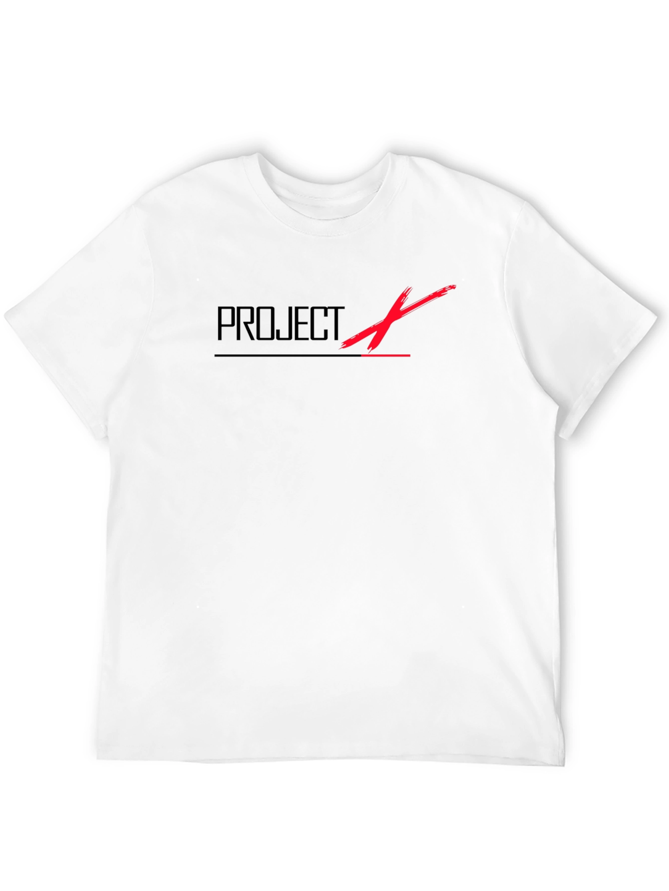 Project X Black T-Shirt - Modern Graphic Tee