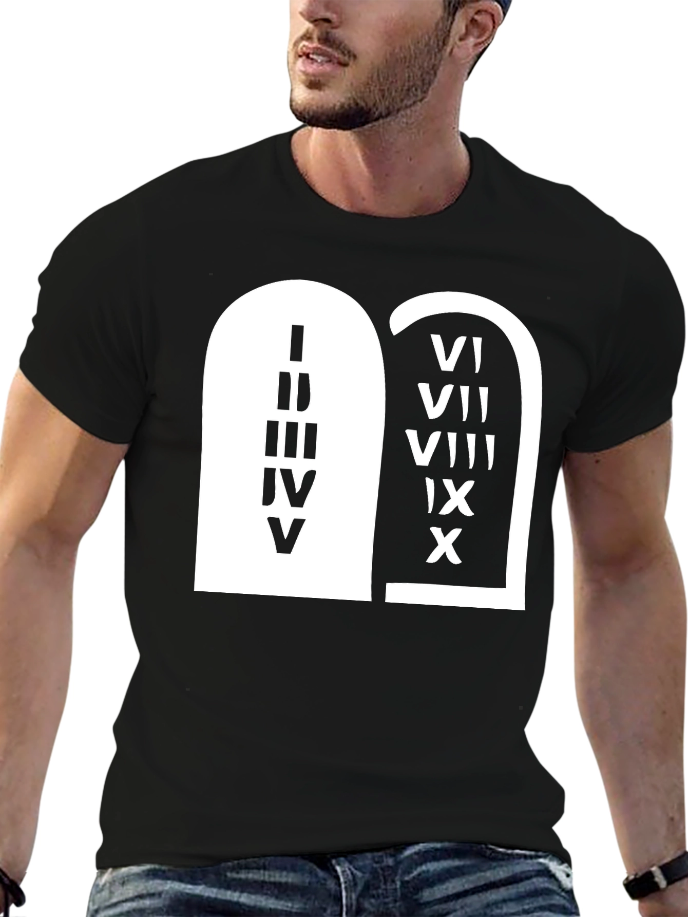 Ten Commandments Roman Numerals T-Shirt