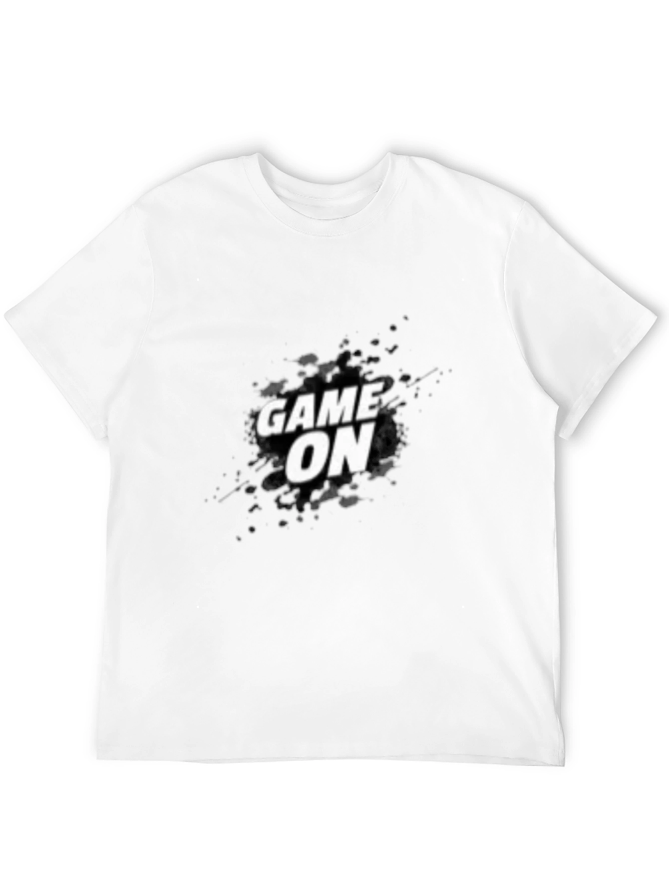 Game On Graphic T-Shirt - Black Crew Neck Tee