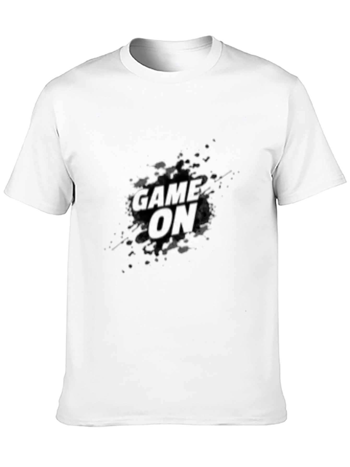 Game On Graphic T-Shirt - Black Crew Neck Tee