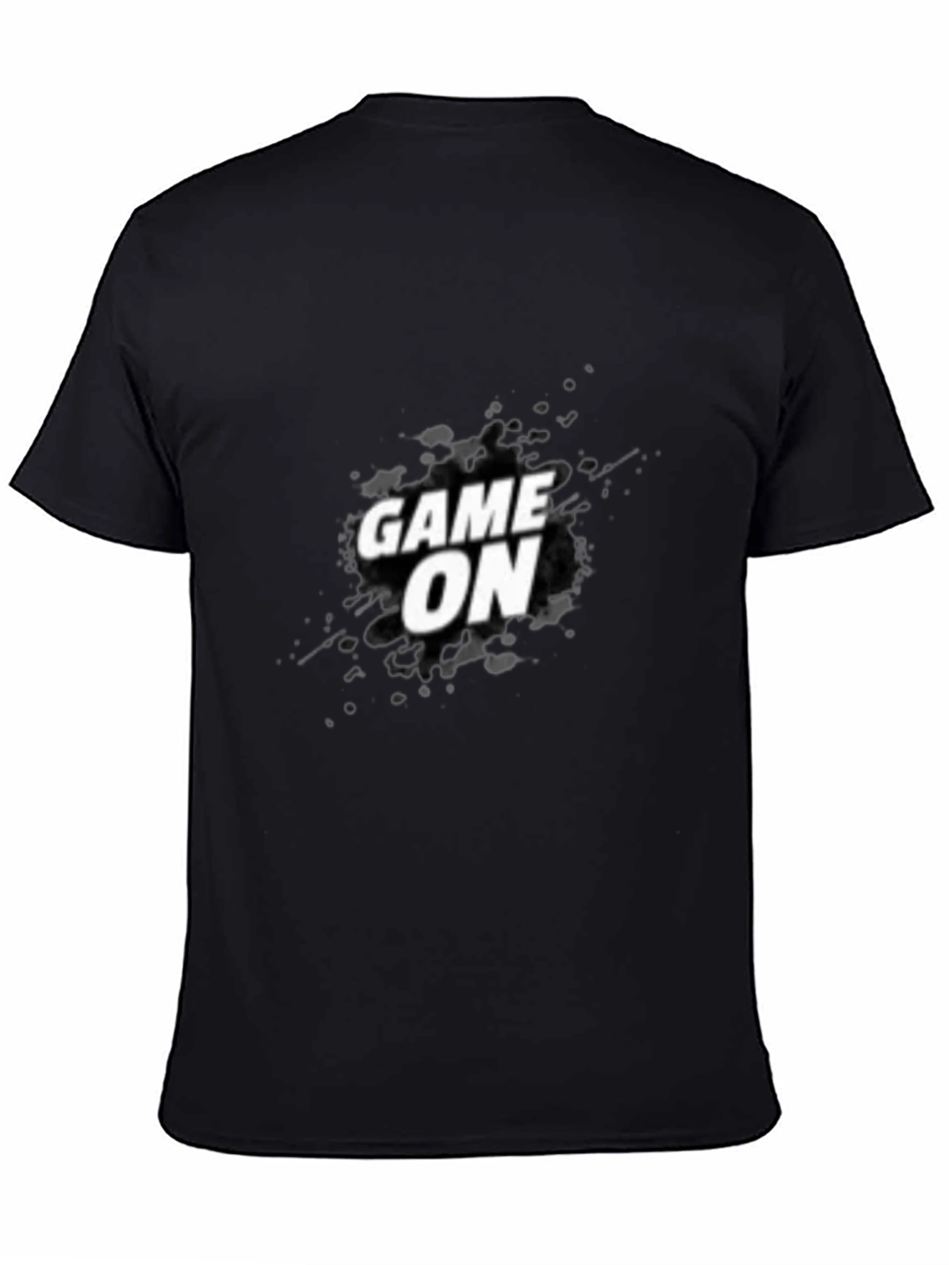 Game On Graphic T-Shirt - Black Crew Neck Tee