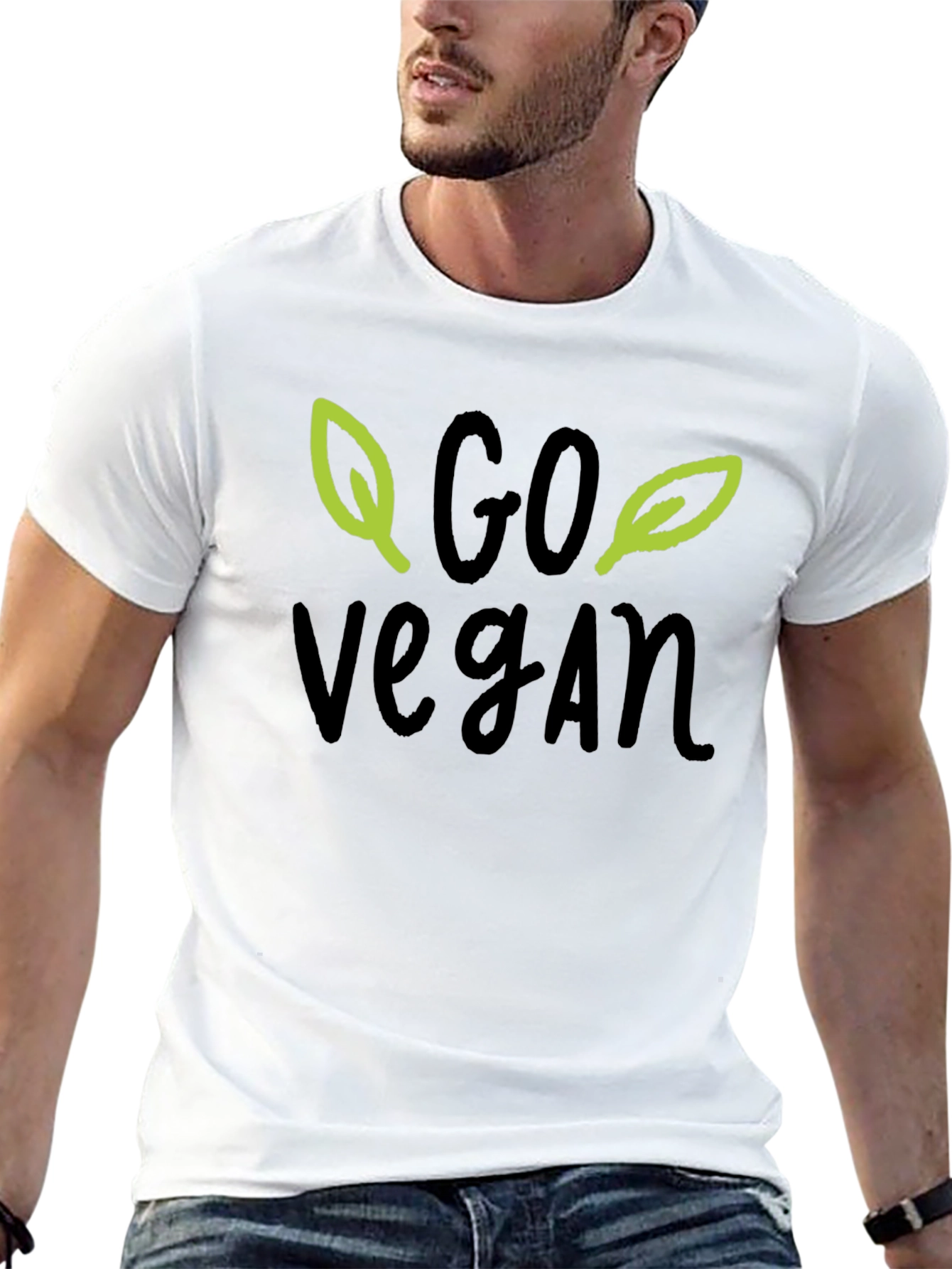 Go Vegan T-Shirt - Eco-Friendly Stylish Tee