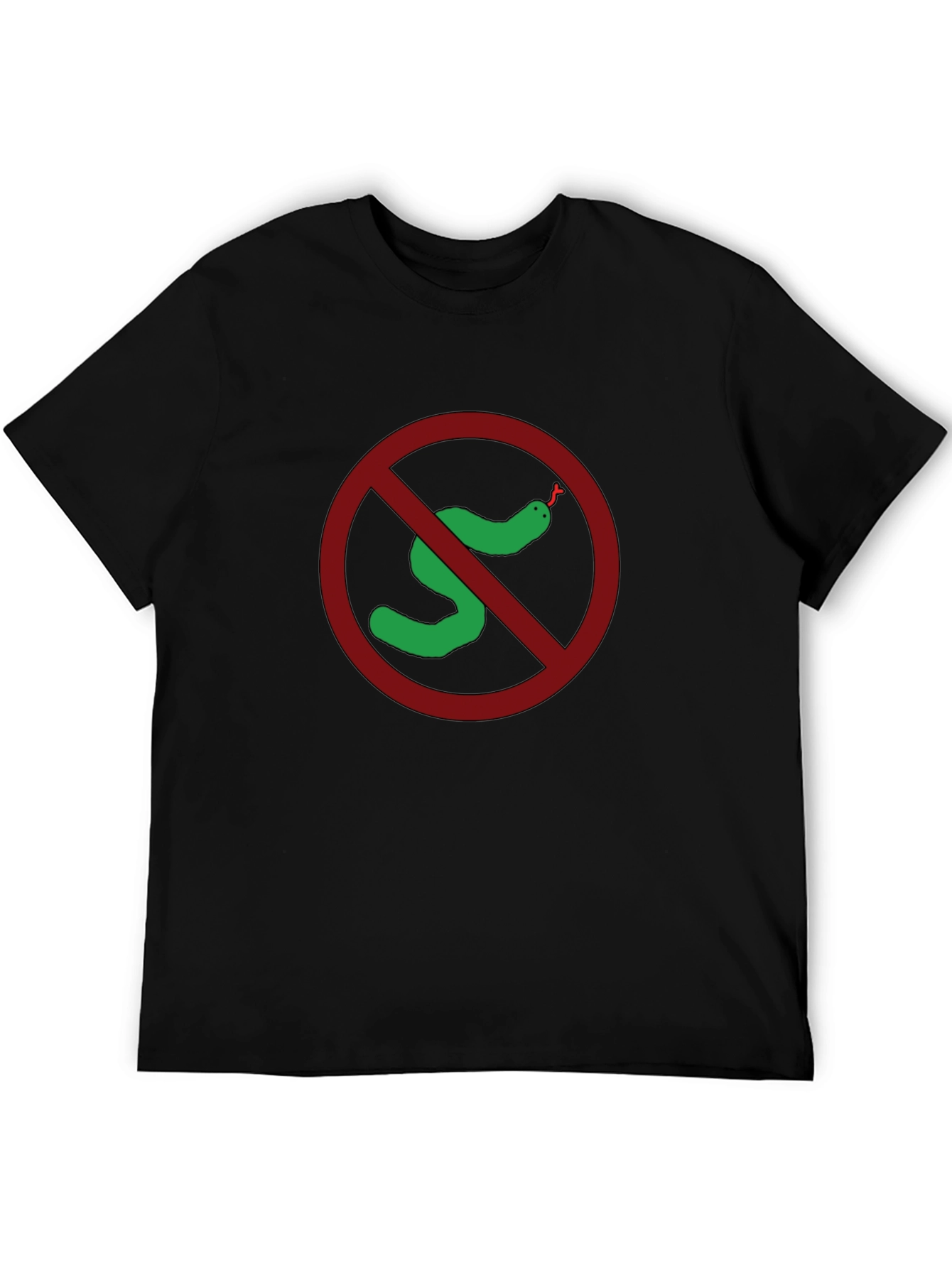 No Snakes Black T-Shirt Funny Graphic Tee