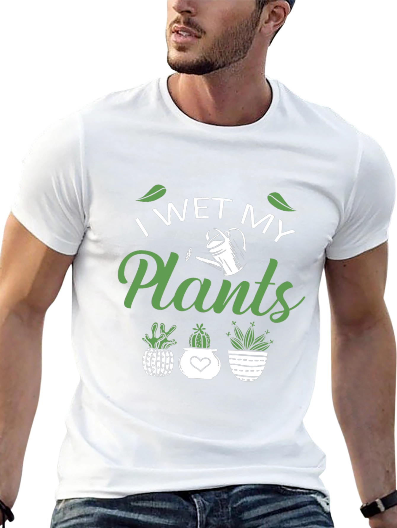 I Wet My Plants Funny Gardening T-Shirt