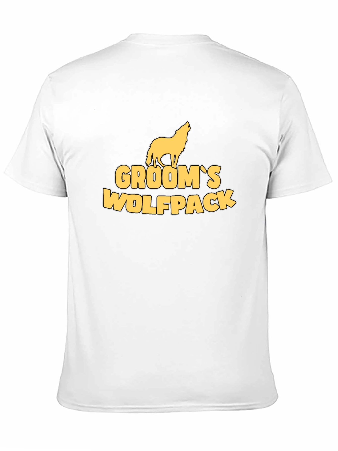 Grooms Wolfpack Black Cotton Graphic Tee