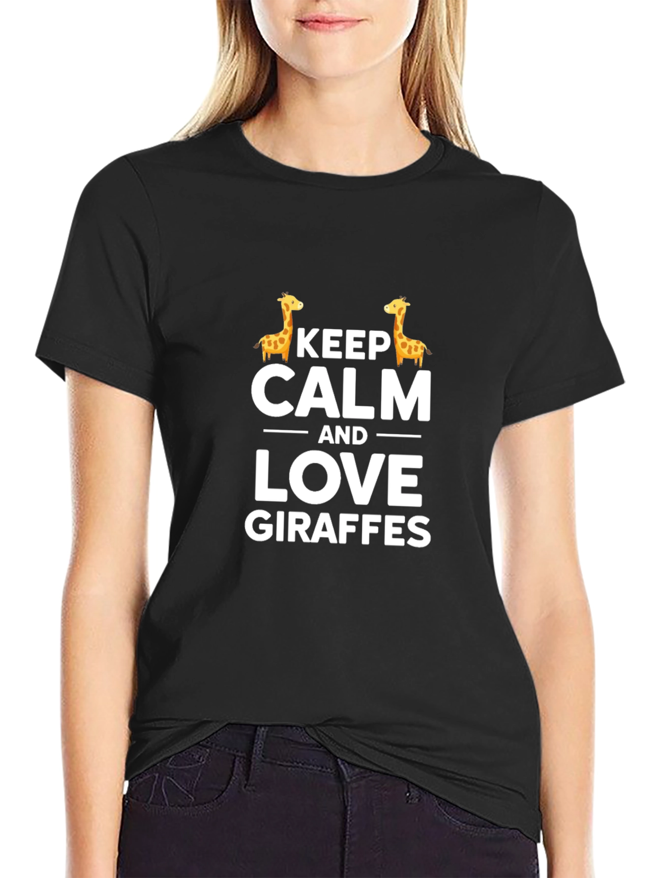 Keep Calm and Love Giraffes T-Shirt