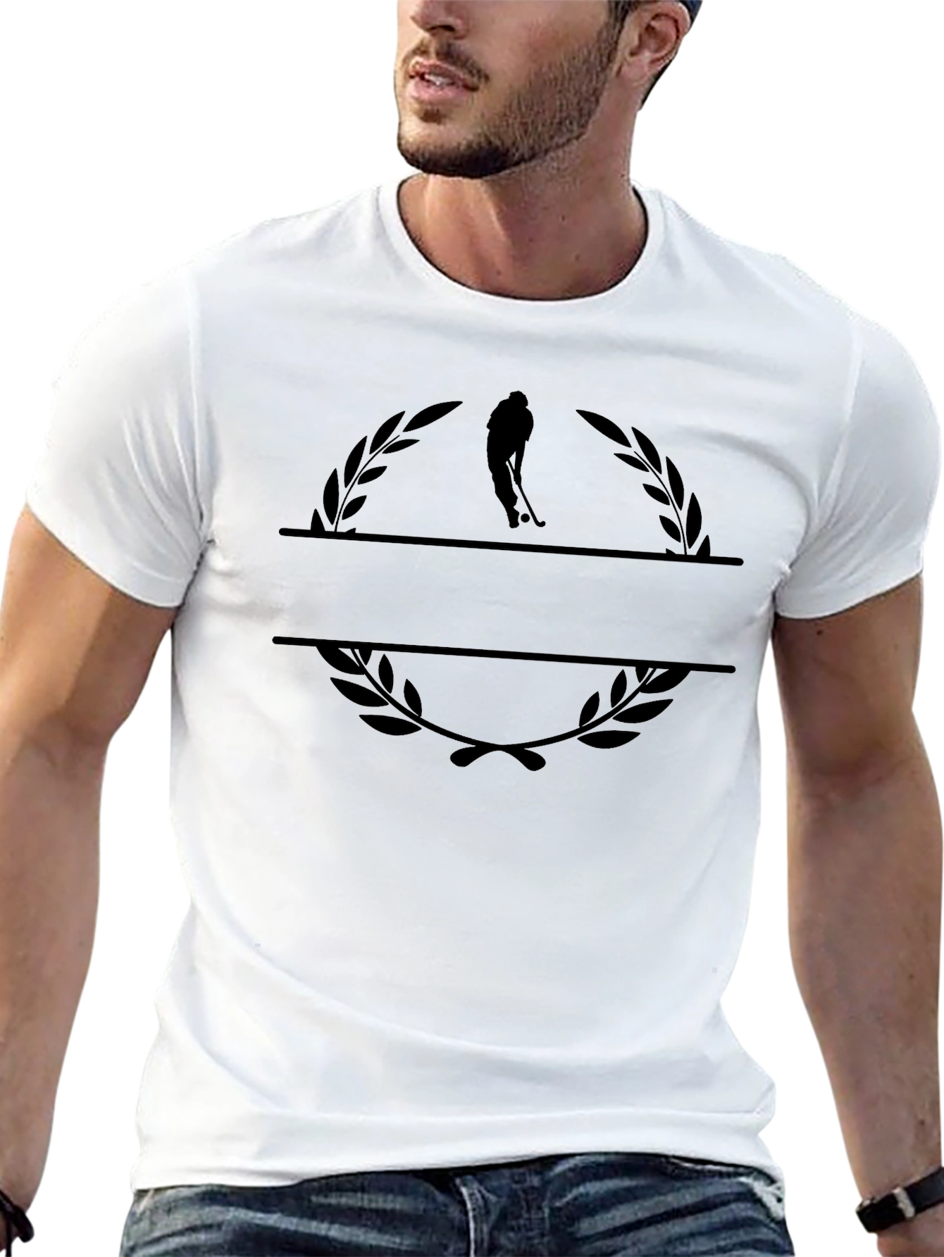 Golf Laurel Graphic Tee - Mens Black T-Shirt