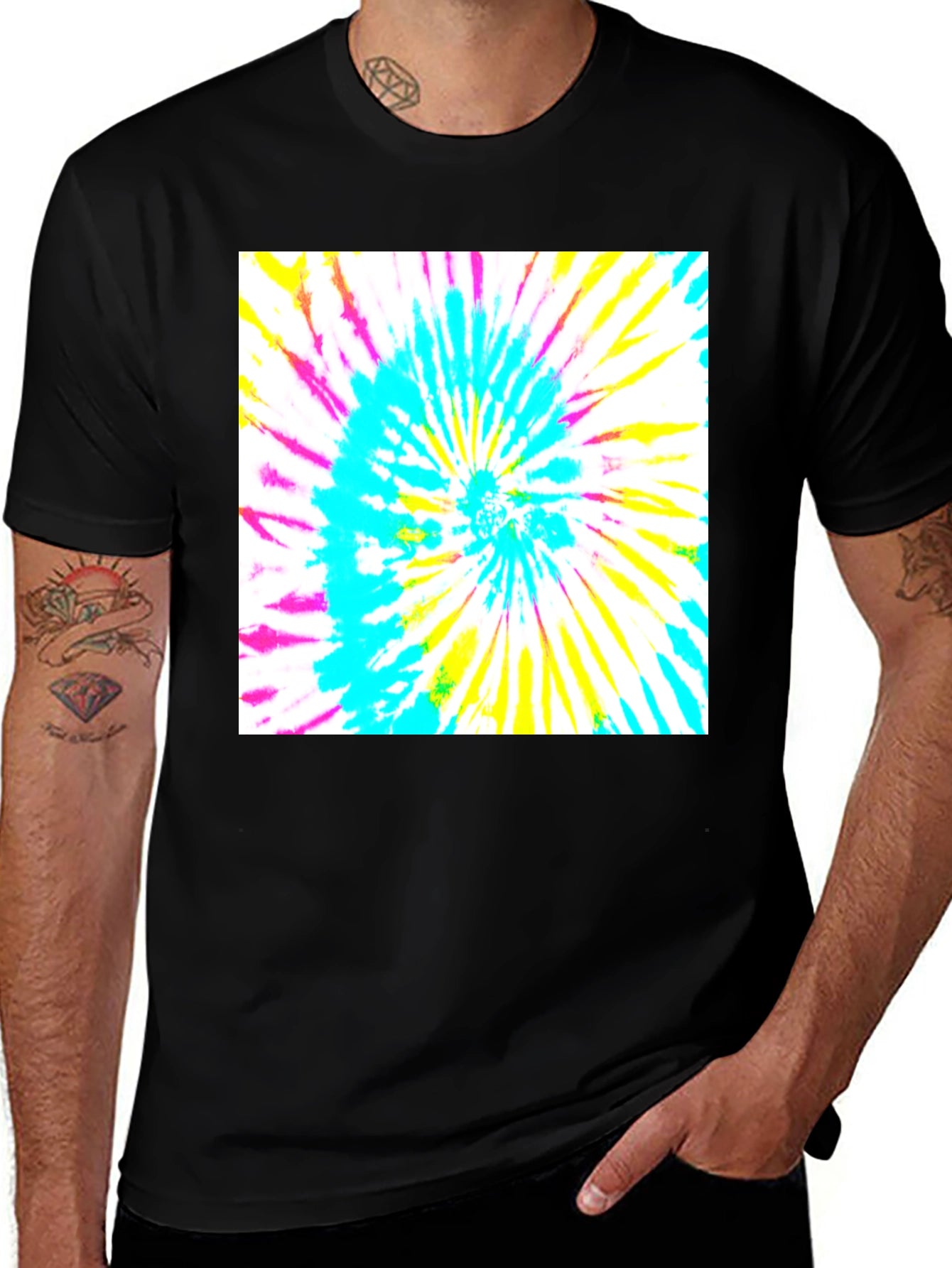 Retro Tie-Dye Graphic Tee