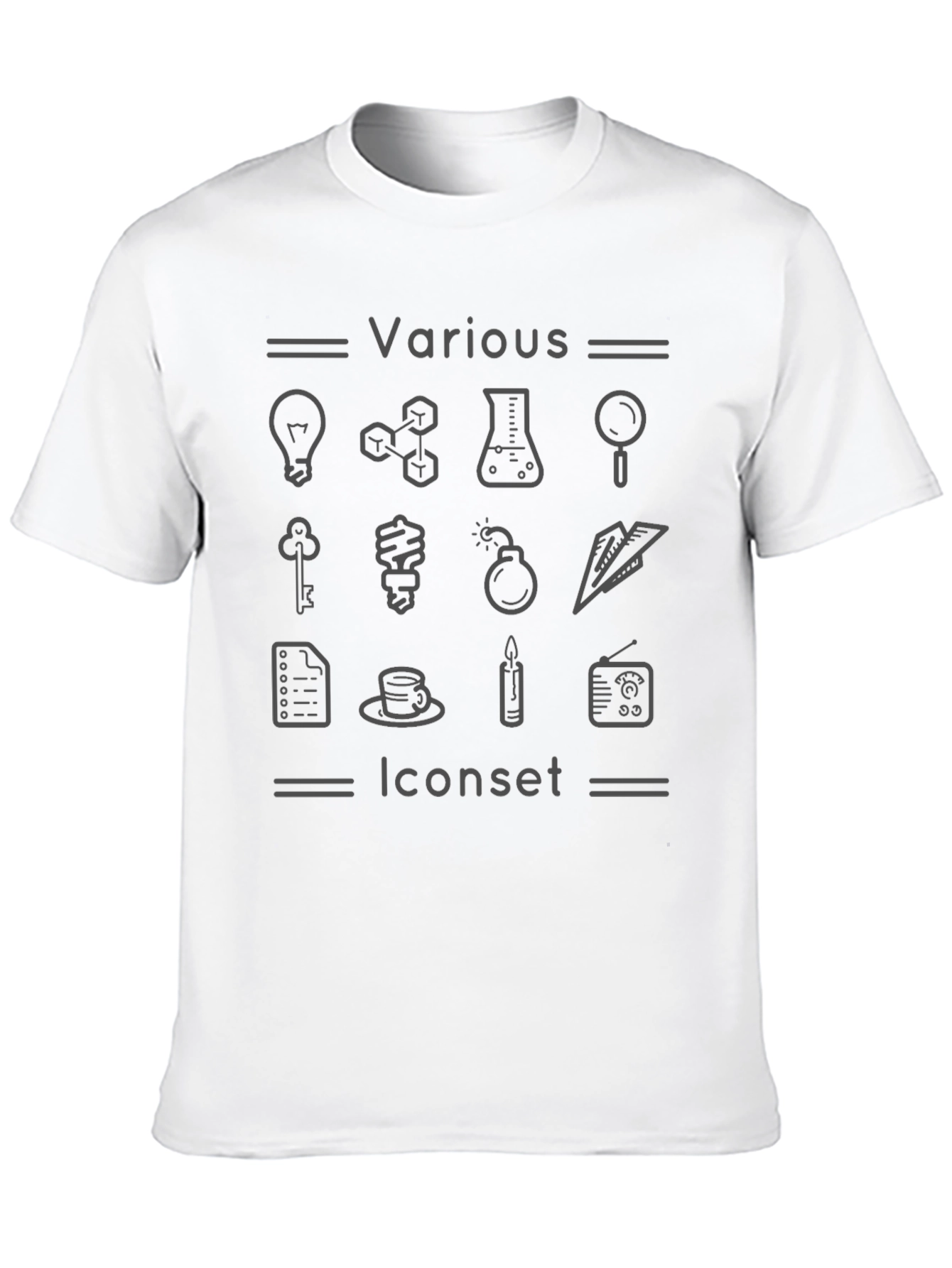 Various Iconset Graphic T-Shirt