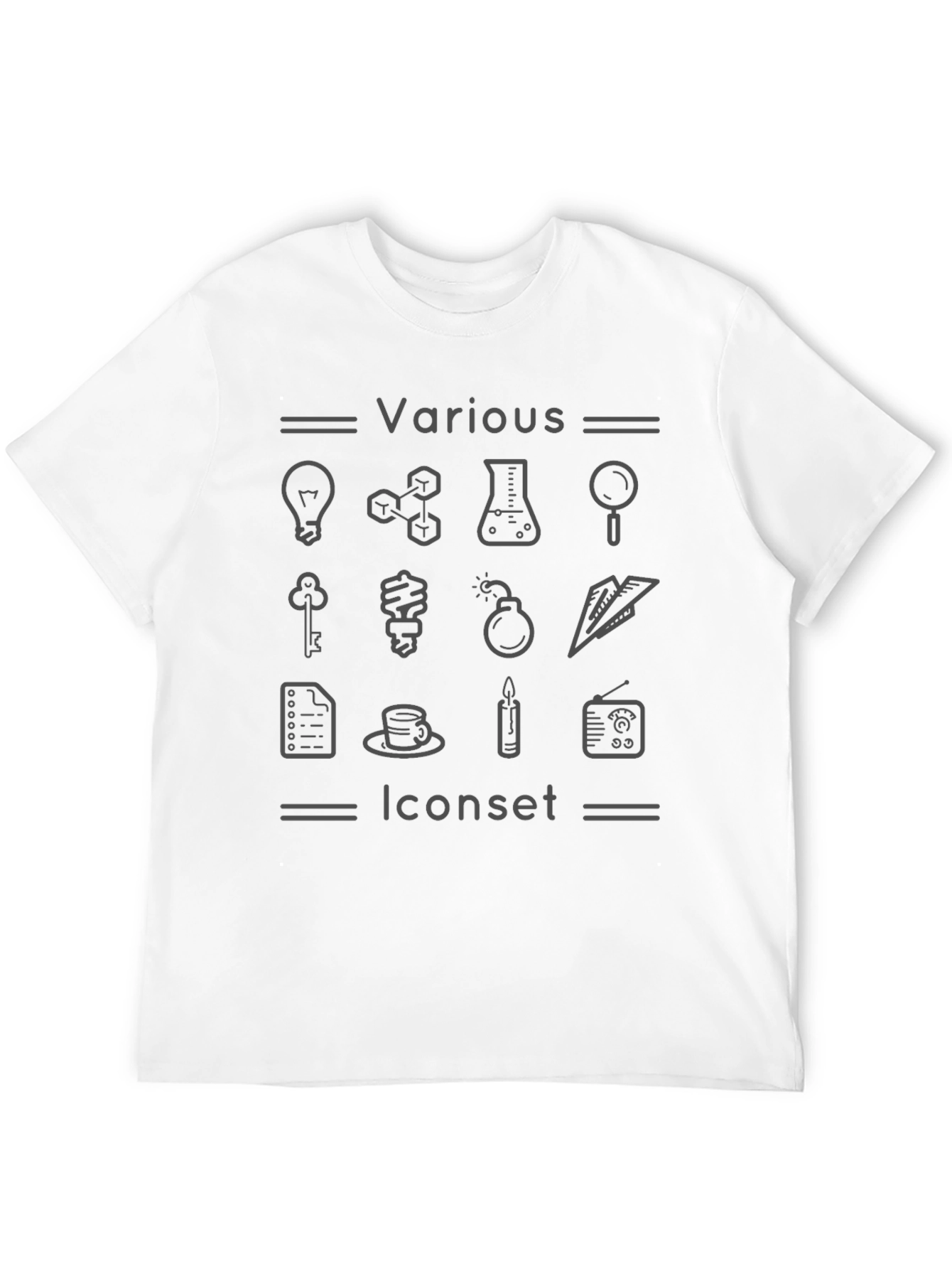Various Iconset Graphic T-Shirt