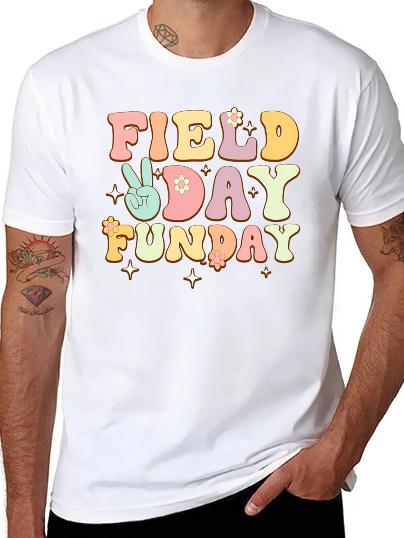 Field Day Funday Black Graphic Tee