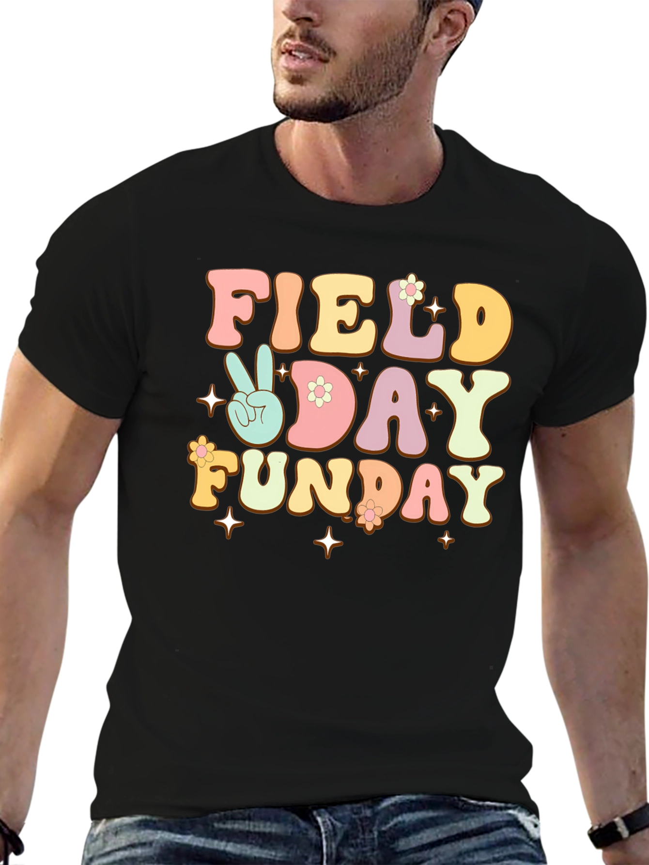 Field Day Funday Black Graphic Tee