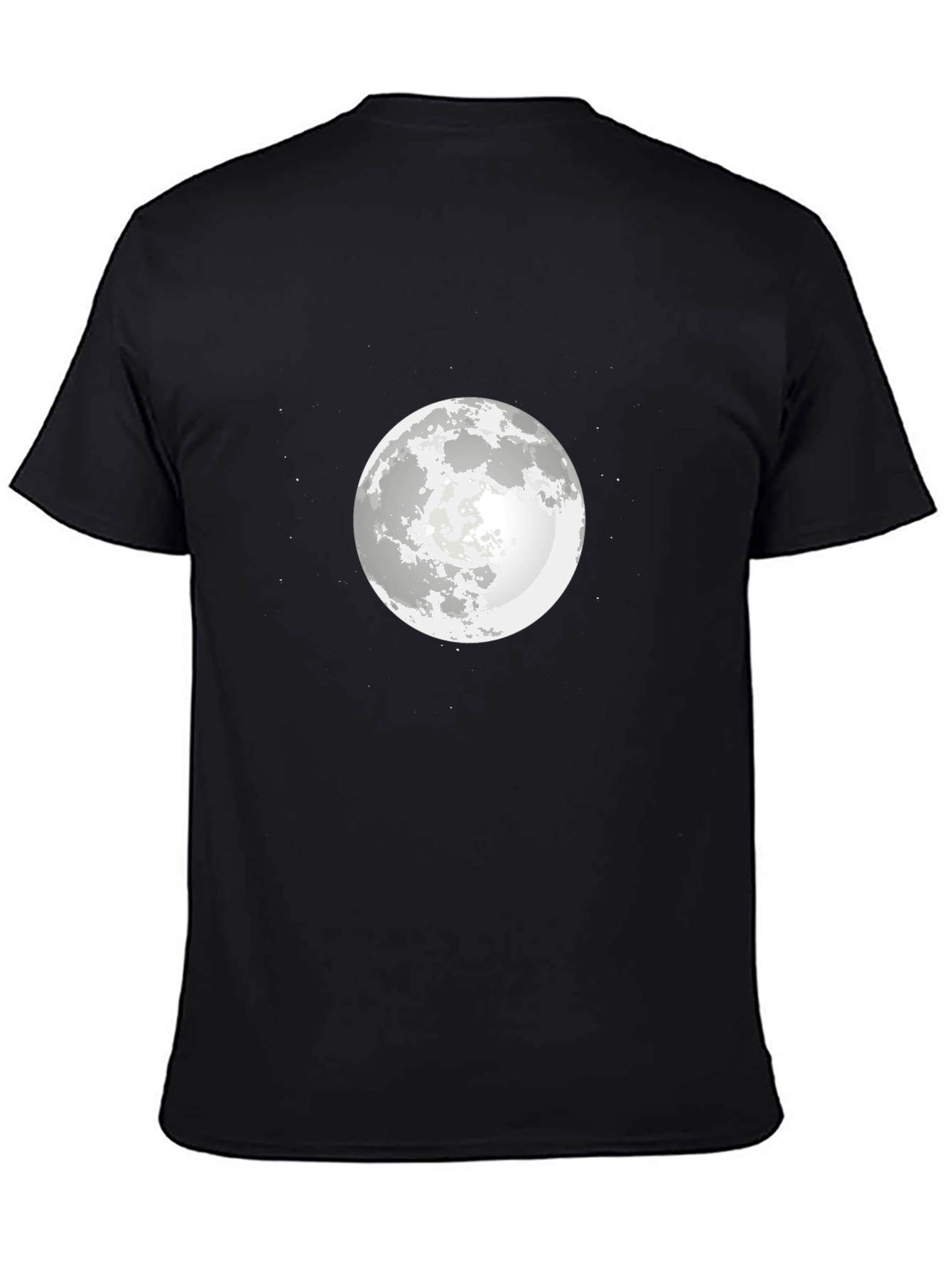 Lunar Tee - Moon Graphic Black T-Shirt