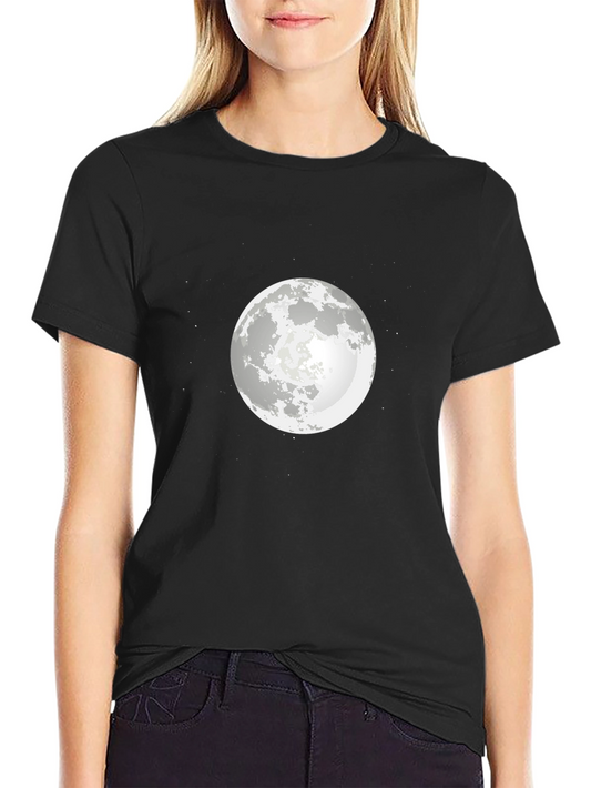 Lunar Tee - Moon Graphic Black T-Shirt