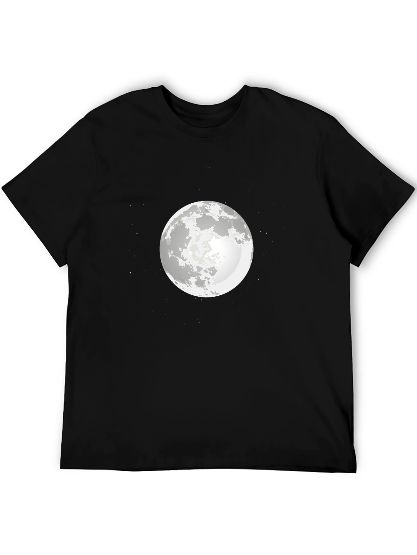 Lunar Tee - Moon Graphic Black T-Shirt