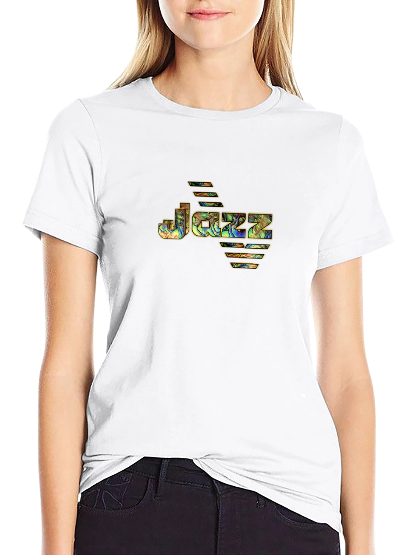 Jazz Music Graphic T-Shirt - Black