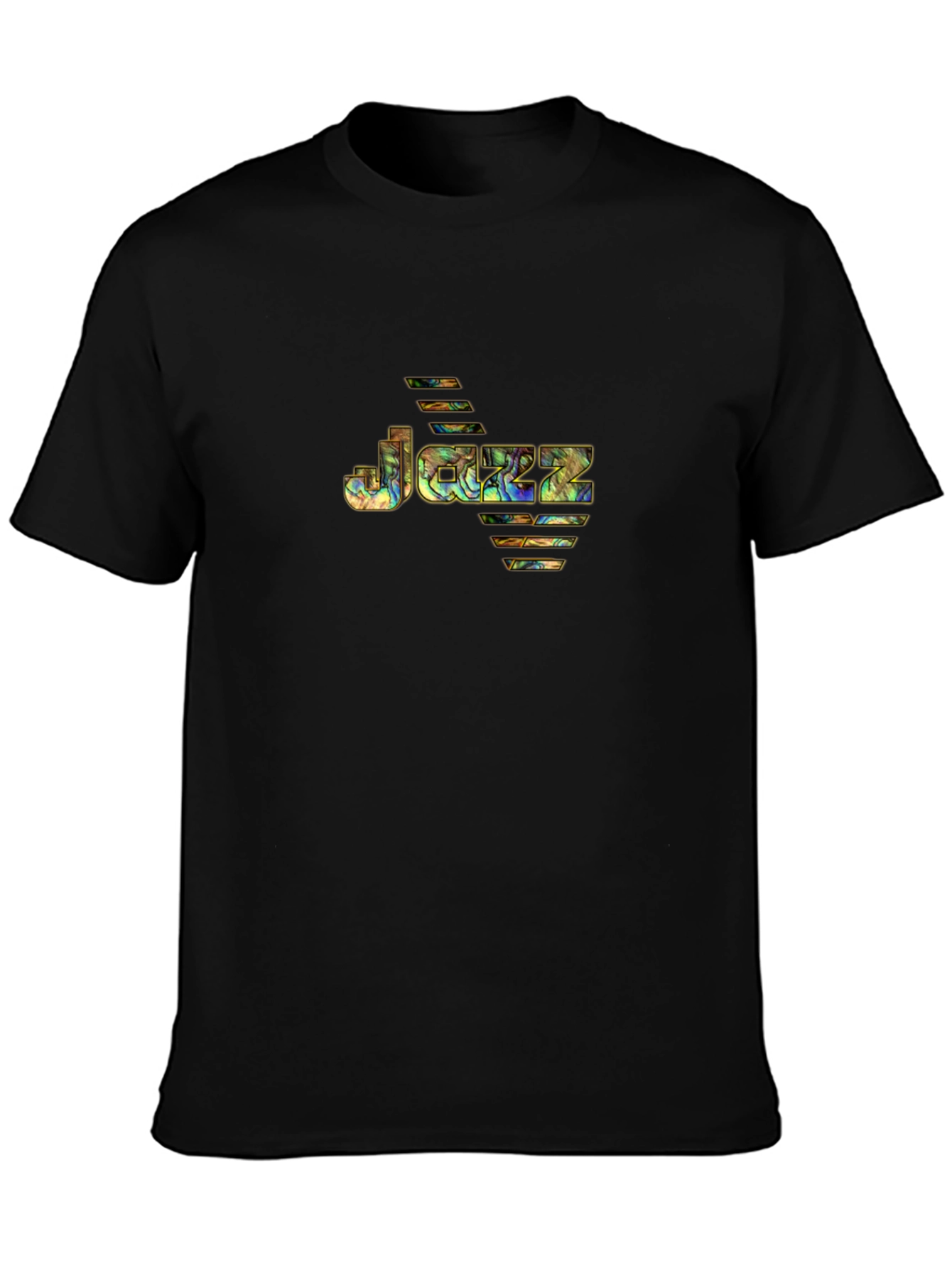 Jazz Music Graphic T-Shirt - Black